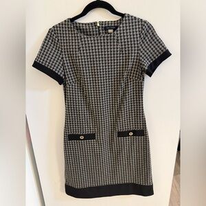 Houndstooth work dress
